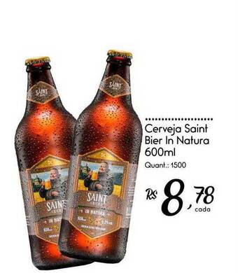 Giassi Supermercados Cerveja saint bier in natura oferta