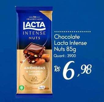 Giassi Supermercados Chocolate lacta intense nuts oferta