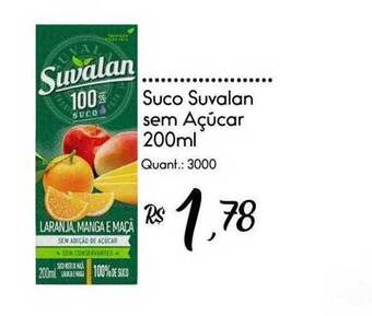Giassi Supermercados Suco suvalan sem açúcar oferta