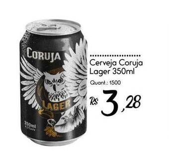 Giassi Supermercados Cerveja coruja lager oferta