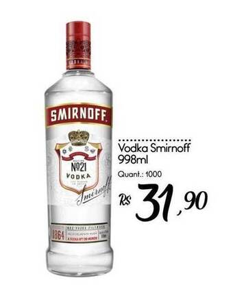Giassi Supermercados Vodka smirnoff oferta