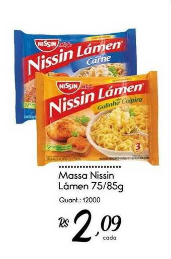 Giassi Supermercados Massa nissin lámen oferta