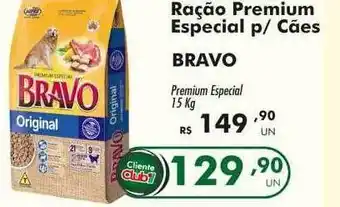 Ração premium especial p cães bravo