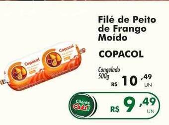 Irani Supermercados Filé de peito de frango moído copacol oferta