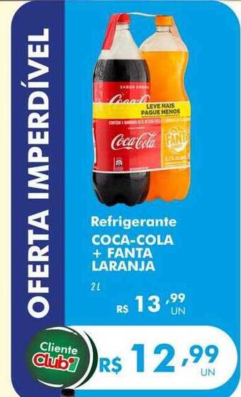 Irani Supermercados Refrigerante coca-cola + fanta laranja oferta