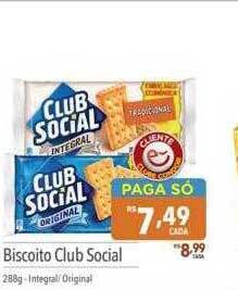 Supermercados Condor Biscoito club social oferta