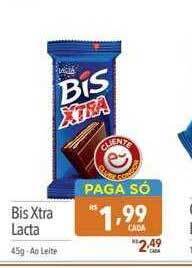 Supermercados Condor Bis xtra lacta oferta