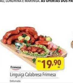 Supermercados Condor Linguiça calabresa frimesa oferta