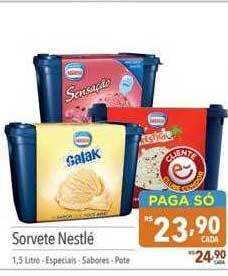 Supermercados Condor Sorvete nestlé oferta