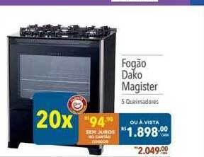 Supermercados Condor Fogão dako magister oferta