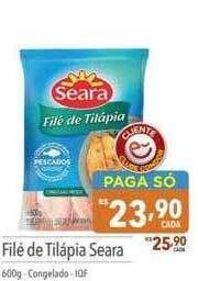 Supermercados Condor Filé de tilápia seara oferta