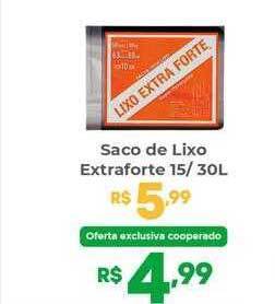 Coocerqui Saco de lixo extraforte oferta