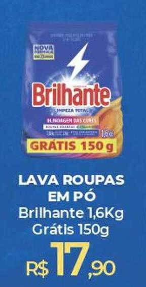 Lava roupas em pó brilhante