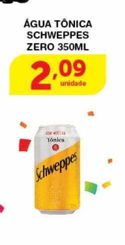 Roldão Água tônica schweppes zero oferta
