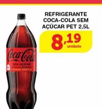 Roldão Refrigerante coca-cola sem açúcar oferta