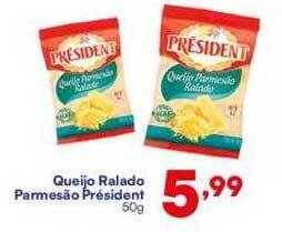 Barracão Supermercado Queijo ralado parmesão président oferta