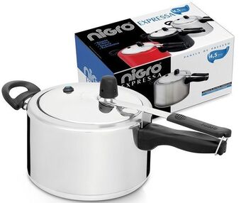 Panela de pressão alumino nigro 4,5 litros polida - 097194