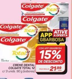 GBarbosa Creme dental colgate total 12 oferta
