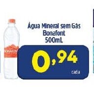 Agua Mineral Sem Gas Bonafont 500ml