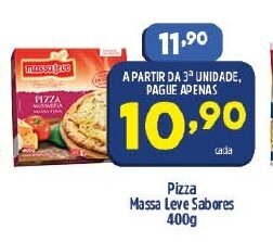 Arena Atacado Pizza Massa Leve Sabores 400g oferta