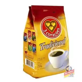 Supermercados Santa Helena Cafe 3 coracoes tradicional pte 250g oferta