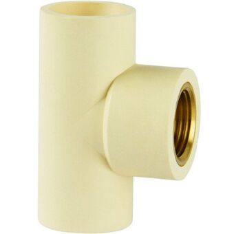 Carajás Tee de transição amanco f/f/f cpvc dn 22 x 3/4" tee de transição amanco f/f/f cpvc dn 22 x 3/4" oferta