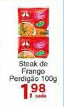 Rossi Supermercado Steak de frango Perdigao 100g oferta