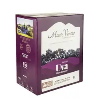 Suco integral monte veneto bag uva tinto 3l
