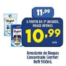 Arena Atacado Amaciante de roupas Concentrado Comfort Refil 900ml oferta