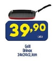 Arena Atacado Grill Brinox 24x24x2.3cm oferta