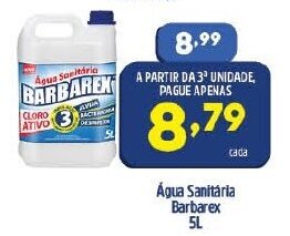 Arena Atacado Agua Sanitaria Barbarex 5L oferta