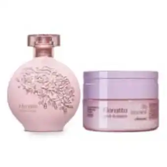 O Boticário Combo love flower: desodorante colônia 75ml + creme desodorante hidratante 250g oferta