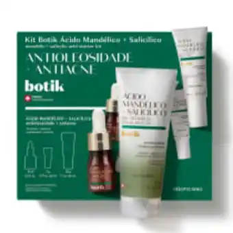 O Boticário Kit botik ácido mandélico + salicílico: gel de limpeza50 g + sérum de alta potência 5g + gel secativo 10ml oferta
