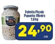 Palmito Picado Pupunha Ribeiro 1.8kg