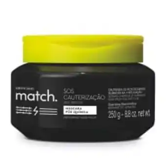 O Boticário Máscara capilar pós-química match sos cauterização 250ml oferta