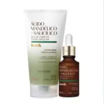 O Boticário Combo ácido mandélico + salicílico: gel de limpeza facial 150g + sérum de alta potência 30ml oferta