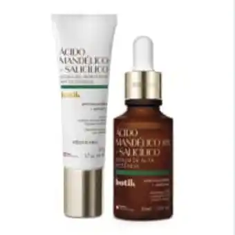 O Boticário Combo ácido mandélico + salicílico: gel acqua antioleosidade 50g + sérum de alta potência 30ml oferta