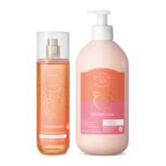 O Boticário Combo cuide-se bem pessegura: loção corporal 400ml + body splash 200ml oferta