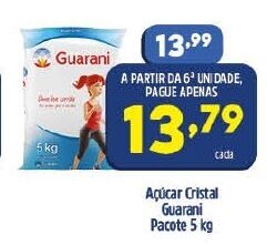 Acucar Cristal Guarani Pacote 5kg