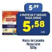 Arena Atacado Massa de Lasanha Massa Leve 500g oferta