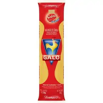 Serrano Supermercado Macarrão de sêmola furadinho n°5 galo 500g oferta