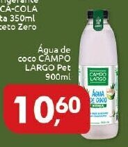 Supermercados Nori Agua de Coco Campo Largo pet 900ml oferta