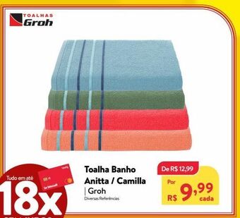 Toalha banho anitta / camilla | groh