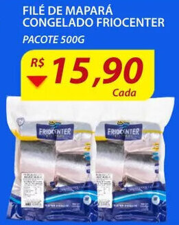 Assaí Atacadista File de Mapara Congelado Friocenter 500g oferta