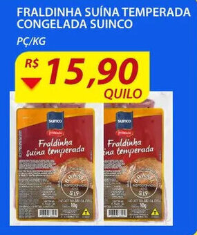 Assaí Atacadista Fraldinha Suina Temperada Congelada Suinco oferta