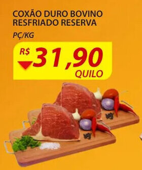 Assaí Atacadista Coxao Duro Bovino Resfriado Reserva 1kg oferta