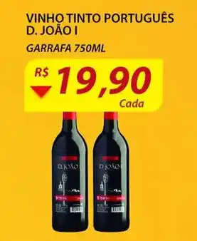 Assaí Atacadista Vinho Tinto Portugues D.Joao I 750ml oferta