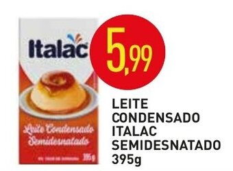 Calvo Atacadista Leite Condensado Italac Semidesnatado 395g oferta