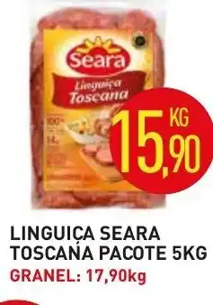 Calvo Atacadista Linguica Seara Toscana Pacote 5kg oferta