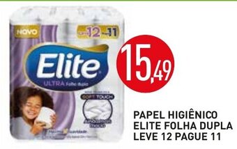 Papel Higiénico Elite Folha dupla Leve 12 Pague 11
